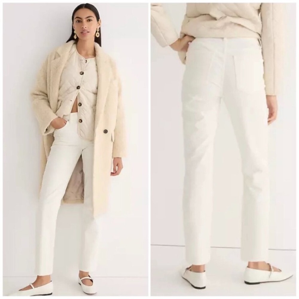 J. Crew Women's White Straight Leg Pants